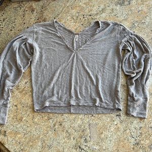 Free People, puffy long sleeve, detailed design